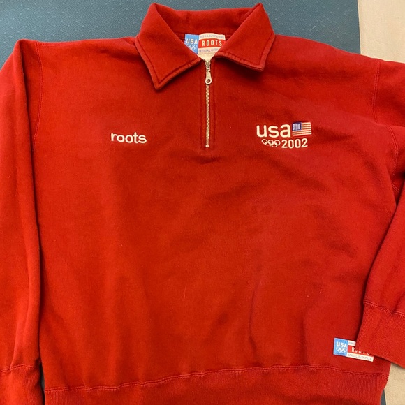 US 2002 Olympics Roots quarter zip up sweatshirt - Picture 2 of 6